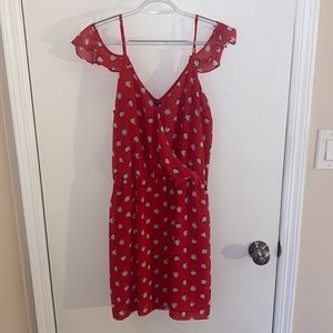 Super cute off shoulder summer dress!